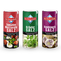  - Bad Reichenhaller Tomate-Mozzarella, Kräuter, Knoblauch Salz, 3er Bundle Gewürz Set