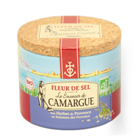  - Fleur De Sel Gewürzmischung mit Kräutern der Provence 125 Gramm Dose aus der Camargue mit Korkdeckel