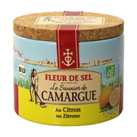  - Fleur De Sel Gewürzmischung mit Zitrone 125 Gramm Dose aus der Camargue mit Korkdeckel